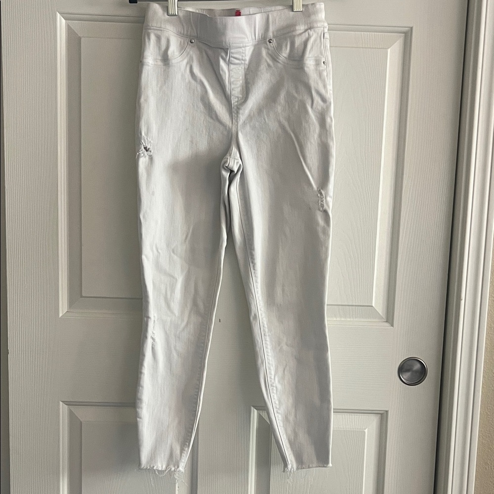SPANX Crisp White Skinny Jeans